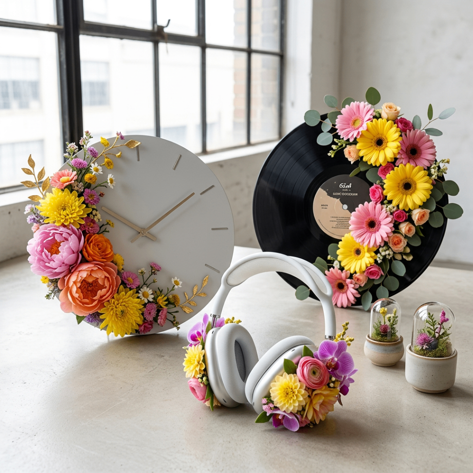 Objets personnalisés fleuris